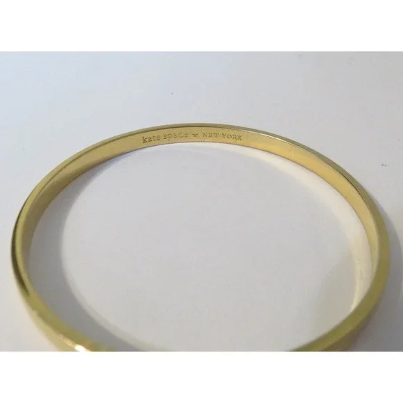 Kate Spade New York Women's Idiom Heart Of Gold Bangle‎ Bracelet 8" - Picture 6 of 6